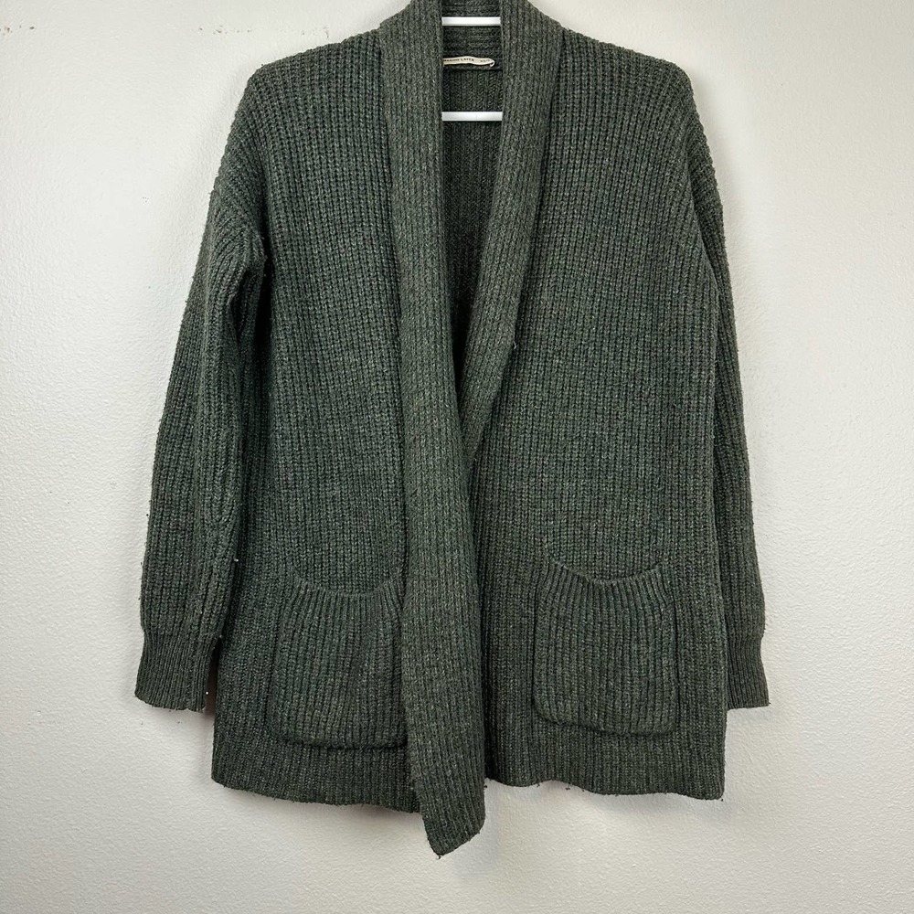 Marine Layer Open Front Cardigan Sweater Patch Pockets XS/S